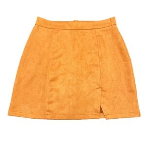 Vintage Inspired Faux Suede Mini Skirt Women’s M
